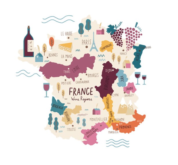 map of france